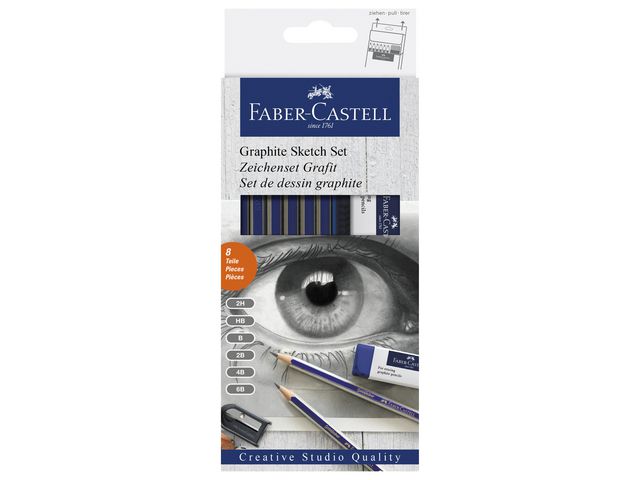 Grafitpennor Faber Castell 6st