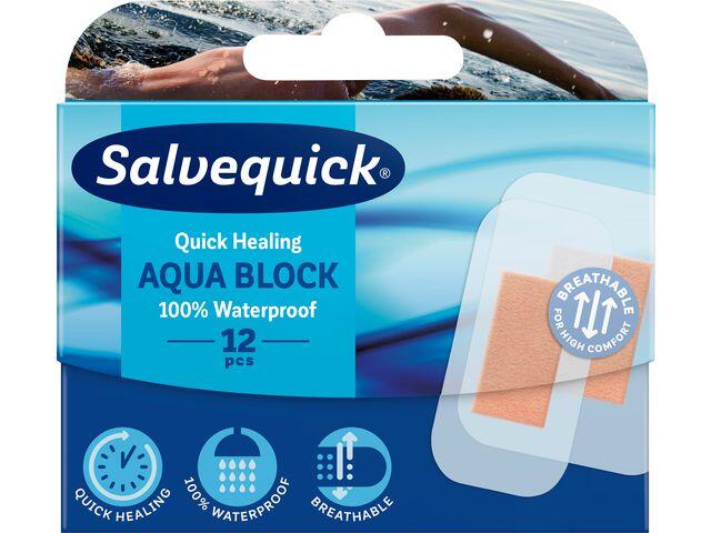 Plåster Salvequick Aqua Block 12st