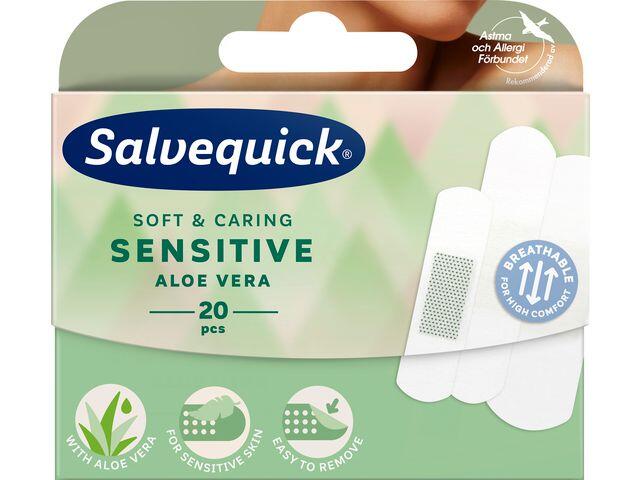 Plåster Salvequick Aloe Vera Sensitive 20st