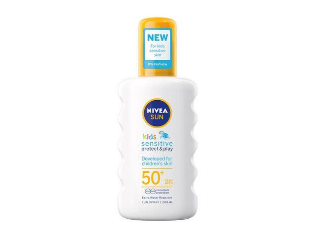 Kids Protect och Sensitive Nivea Spray SPF 50+ 200ml