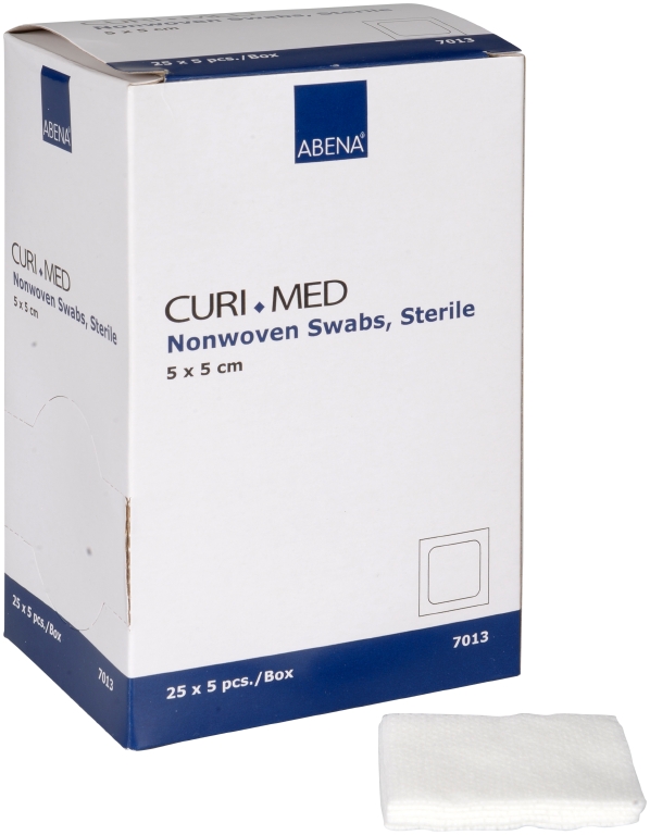 Kompress Abena Non-Woven Steril 4-lags Vit 5x5cm 625st