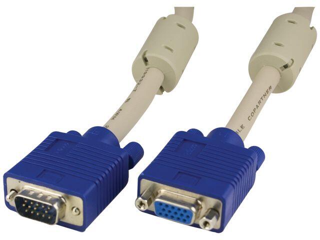Kabel Deltaco Bildskärm VGA Förlängningskabel 2m