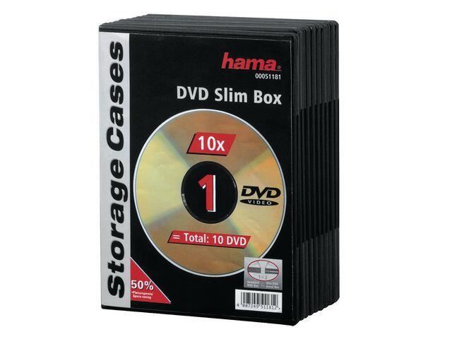 CD/DVD-fodral Hama Slim 10st