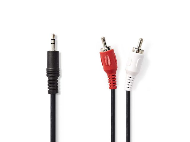 Kabel Nedis 3.5mm Ha - 2xRCA Ha 5m