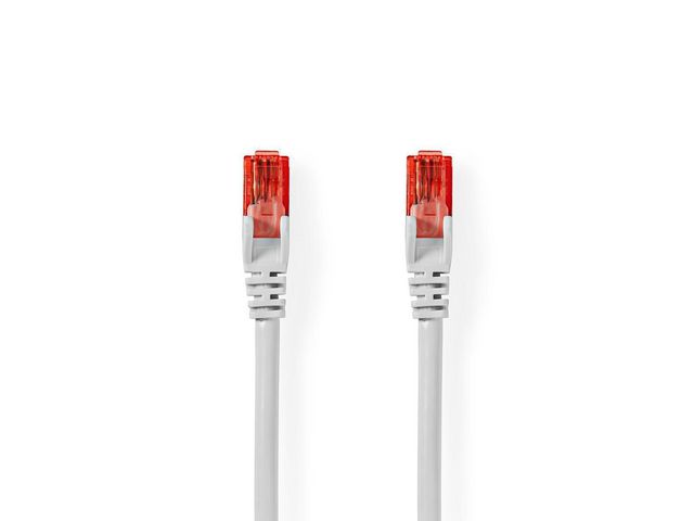 Kabel Nedis Nätverk UTP Cat6 Vit 10m