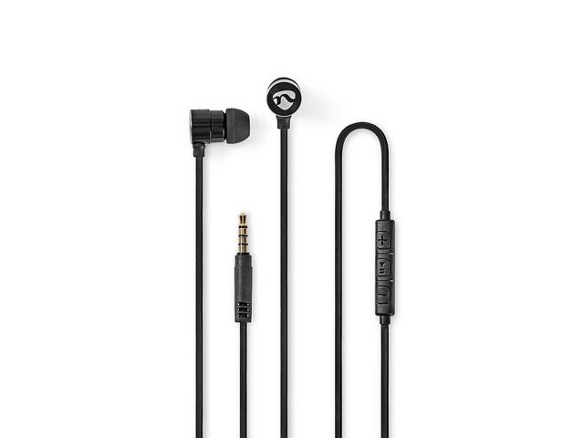 Hörlur+Mic Nedis HPWD5020BK In-Ear