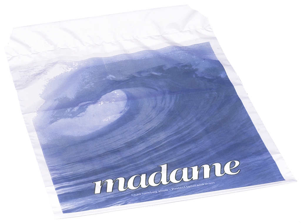 Sanitetspåse Abena Madame med Tryck Blå 5L 25x36.5cm 5my 100st