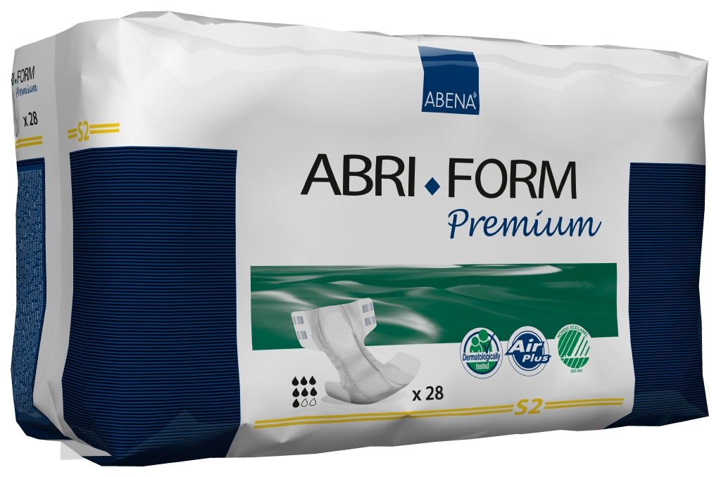 Allt-i-ett Skydd Abena Abri-Form Premium Vit S2 60-85cm 7 Droppar 28st