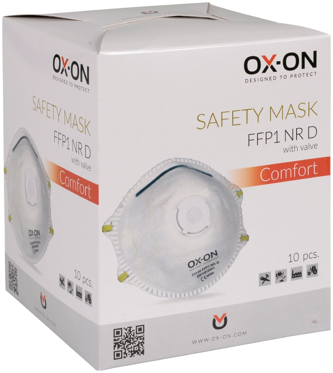 Mask OX-ON FFP1NR D w/Valve Comfort 10st