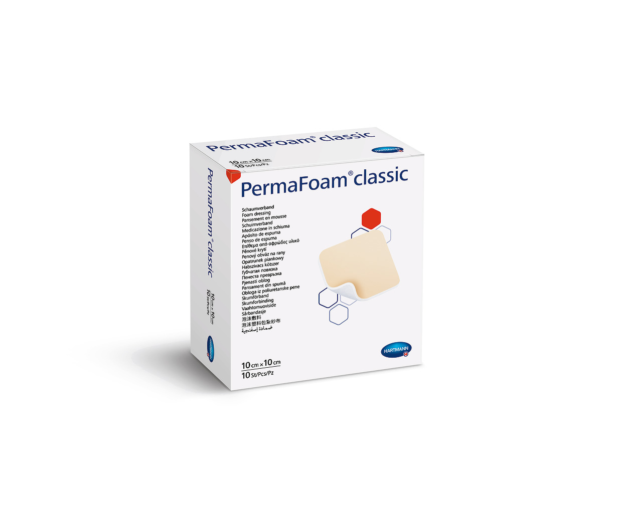 Skumförband PermaFoam Classic Steril 10x10cm 10st
