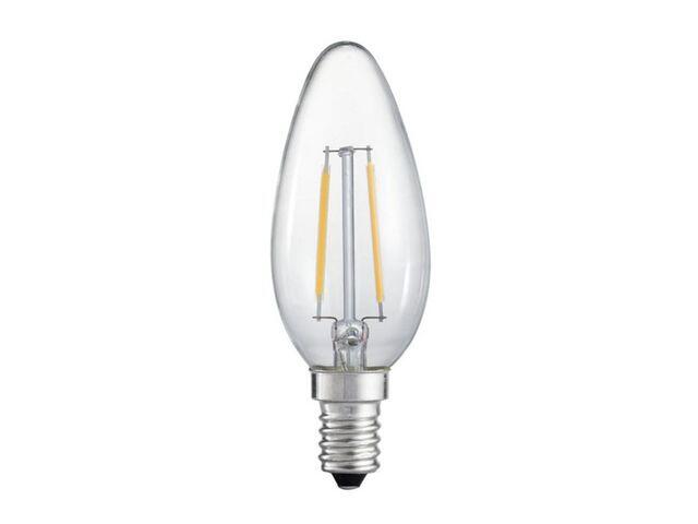 LED-Lampa Tungsruam Kronljus E14 230V Klar 25W