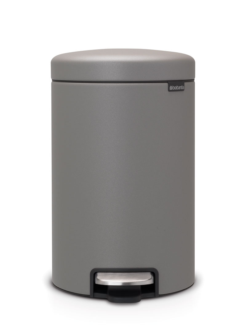 Pedalhink Brabantia NewIcon Bin Mineral Concrete Grey 12L