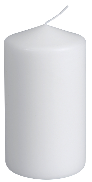 Blockljus Abena Paraffin Vit 7x12cm 55h