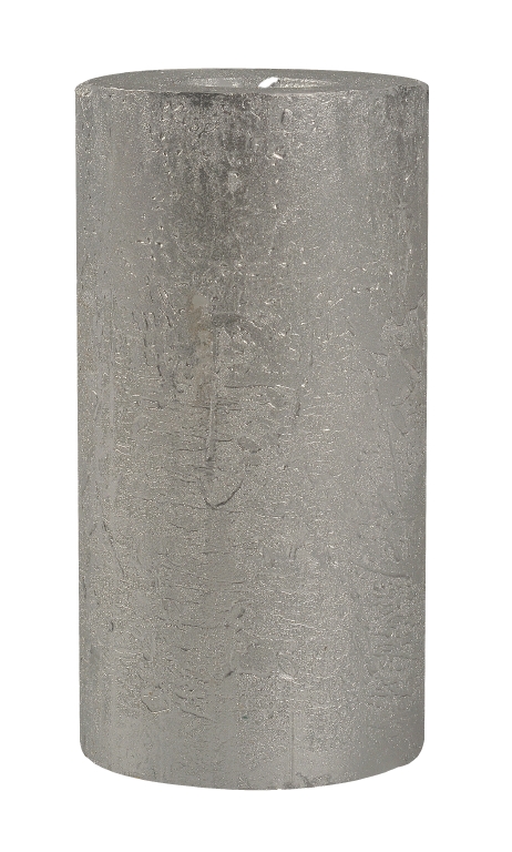 Blockljus Bolsius Paraffin Silver 6.8x13cm 43h
