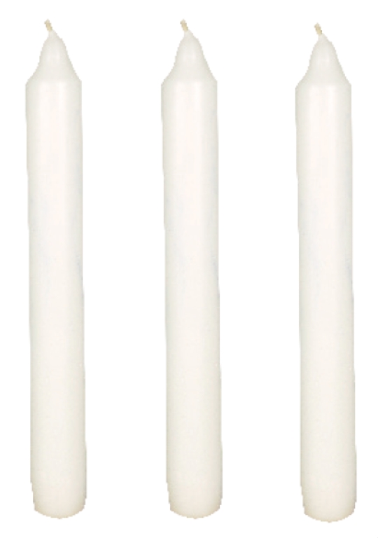 Kronljus Abena Antik Paraffin Vit 2.1x17.5cm 6h 50st