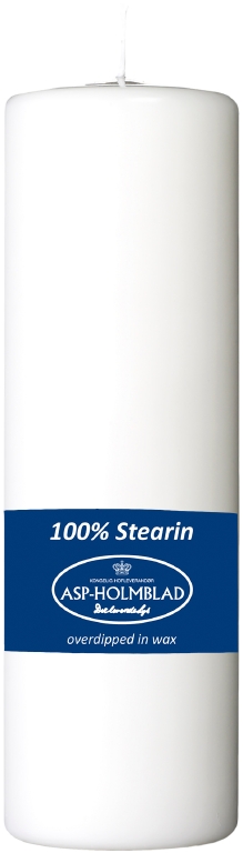 Blockljus Abena Stearin 5.8x18cm Vit 40h