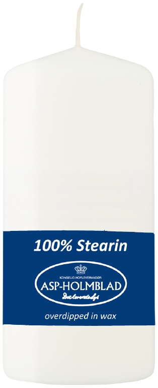 Blockljus Abena Stearin Vit 5.8x13cm 31h