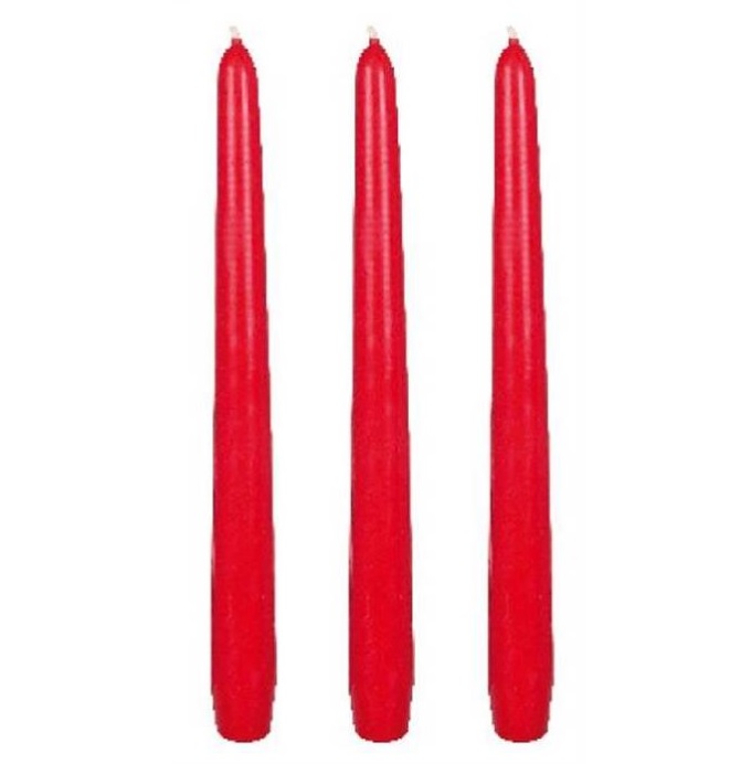Antikljus Abena Paraffin Röd 25cm 8h 30st