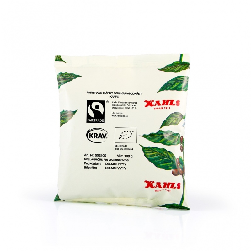 Kaffe Kahls Malt Mellanrost Fin Maskinbrygg RFA SG & KRAV 100g