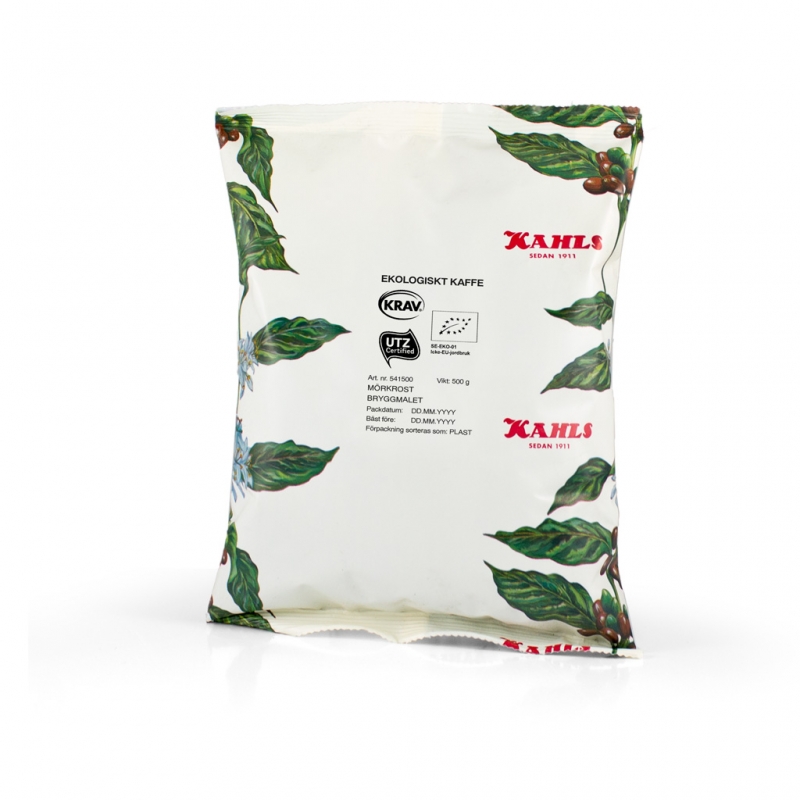 Kaffe Kahls Mörkrost Bryggmalet RFA SG & KRAV 500g