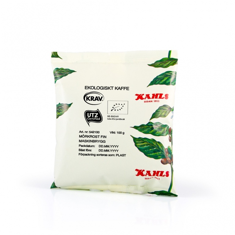 Kaffe Kahls Malt Mörkrost Fin Maskinbrygg RFA SG & KRAV 100g