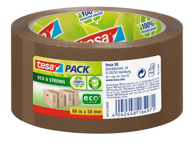 Packtejp Tesa Eco Strong Brun 50mmx66m