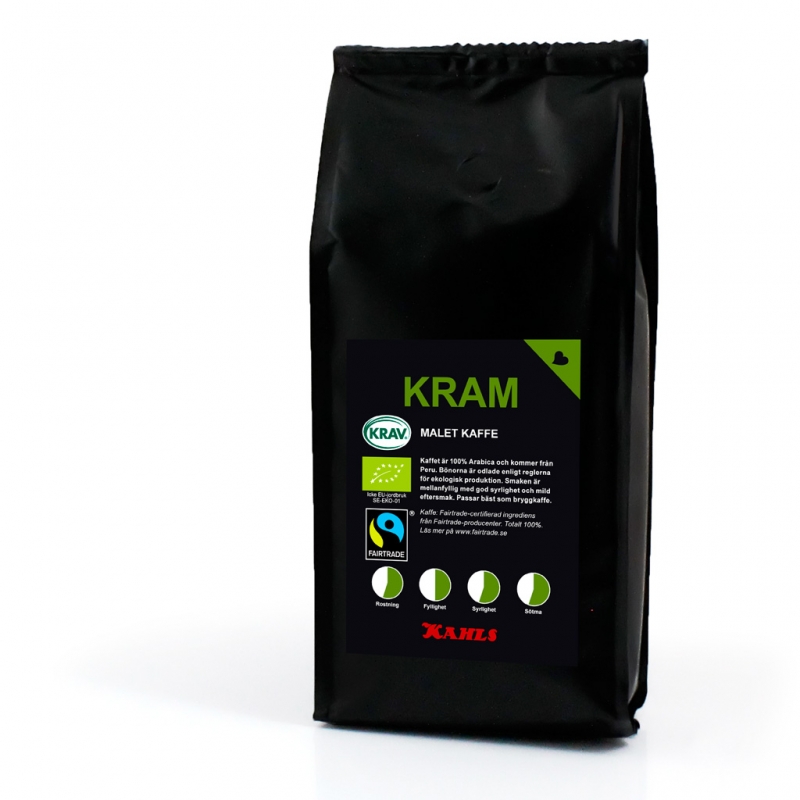 Kaffe Kahls Bryggmalet KRAM Fairtrade & KRAV 200g