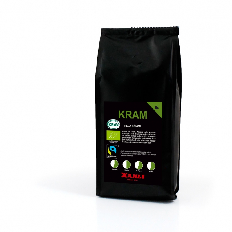 Kaffe Kahls Hela Bönor KRAM Fairtrade & KRAV 250g