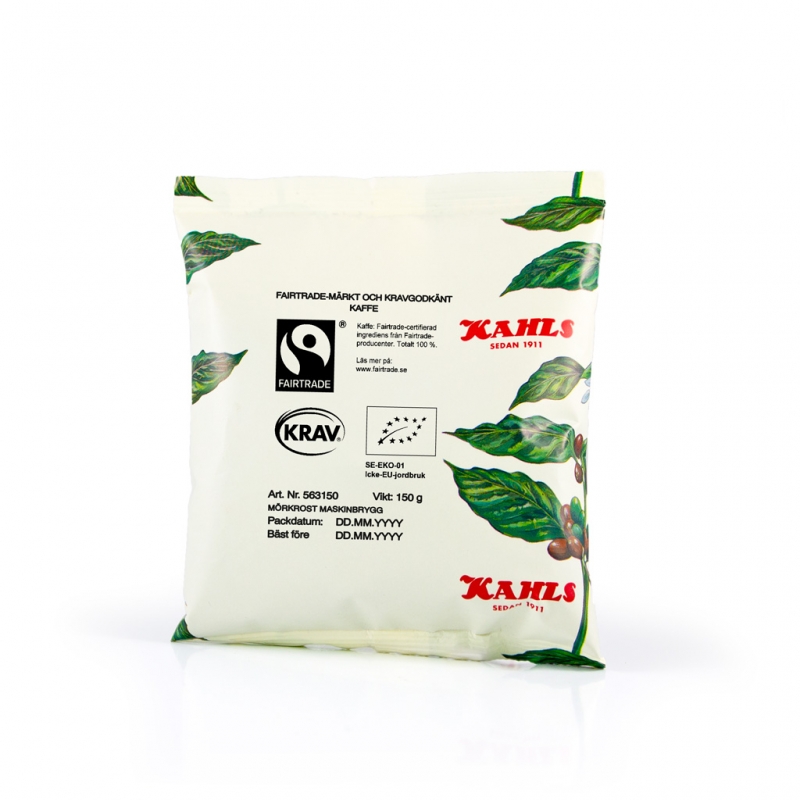 Kaffe Kahls Malt Mörkrost Maskinbrygg Fairtrade & KRAV 150g