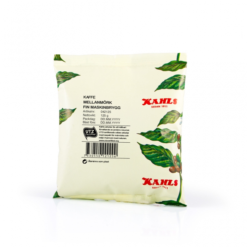 Kaffe Kahls Malt Mellanmörk Fin Maskinbrygg RFA SG 0.125kg
