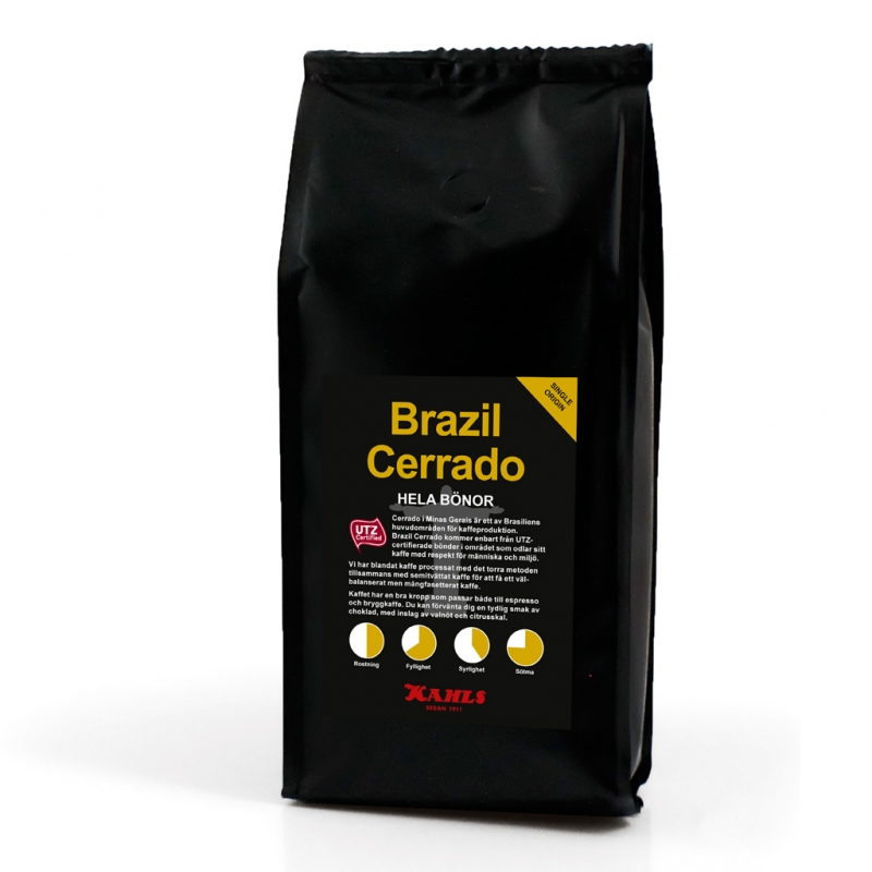 Kaffe Kahls Hela Bönor Brazil Cerrado RFA SG 250g
