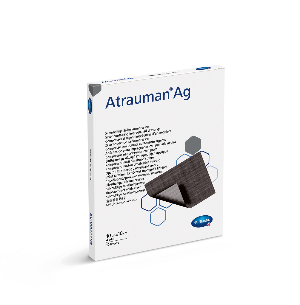 Barriärförband Atrauman Ag med Elementärt Silver 5x5cm 10st