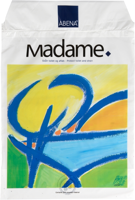 Sanitetspåse Abena Madame Konstmotiv Vit 25x36.5cm 100st
