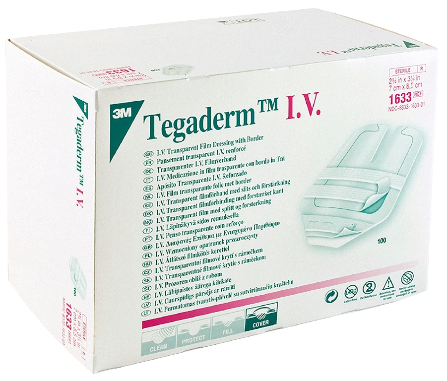 Filmförband Tegaderm I.V. Tr.S. 7x8.5cm 100st