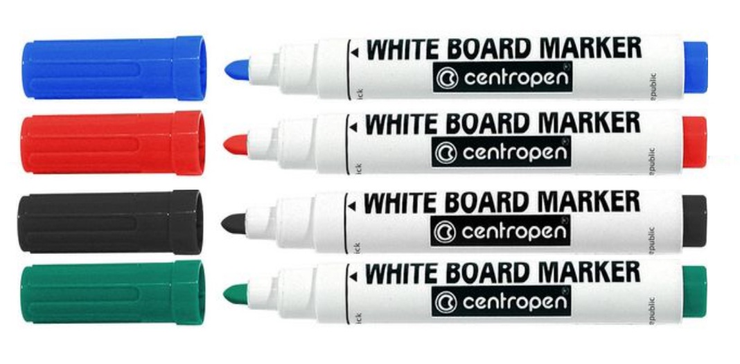Whiteboardpenna Fighting Line Rund Spets Svart