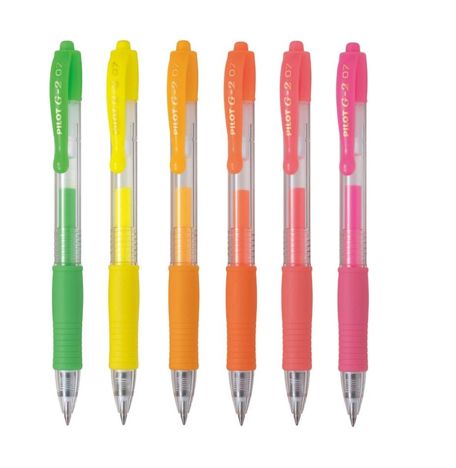 Gelpenna Pilot G-2 Neon 0.7mm Gelpenna Pilot G-2 Neon 0.7mm