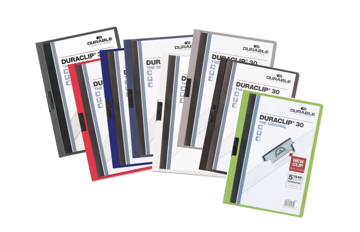 Klämmapp Durable Duraclip Midnattsblå A4 till 30 ark extra bild 1