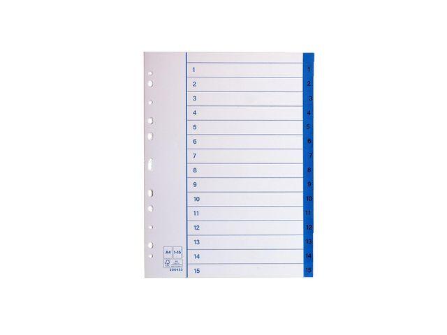 Pappersregister Nordic Brands 1-15 A4 10st