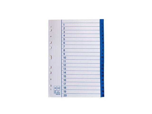 Pappersregister Nordic Brands 1-20 A4 10st