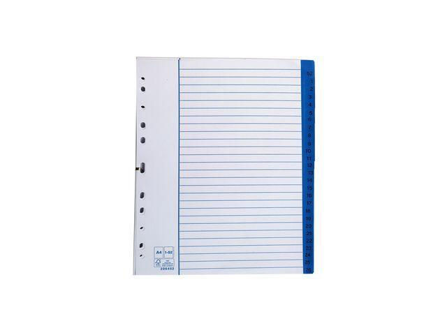 Pappersregister Nordic Brands 1-52 A4 5st