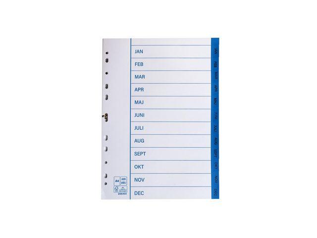 Pappersregister Nordic Brands Jan-dec A4 10st