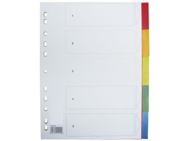 Plastregister Nordic Brands Otryckta A4 5-Flik