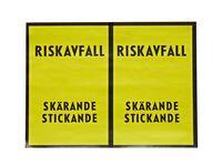 Etikett Nordic Brands Riskavfall 150mmx10m 100st Etikett Nordic Brands Riskavfall 150mmx10m 100st