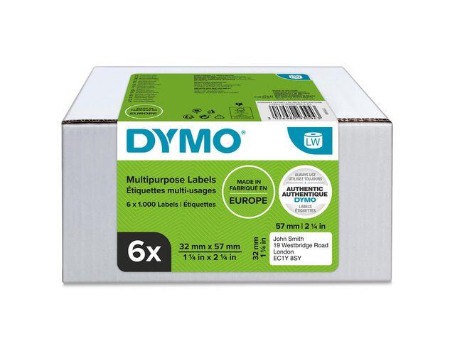 Etikett Dymo 57x32 mm 6rl