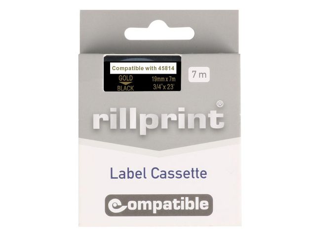 Tape Fighting Line Guld på Svart 19mm