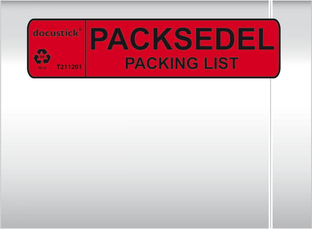 Packsedelskuvert C6 med Tryck 165x122mm 1000st