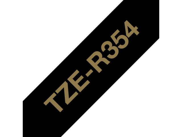 Tape Brother TZER354 Guld på Svart 24mm