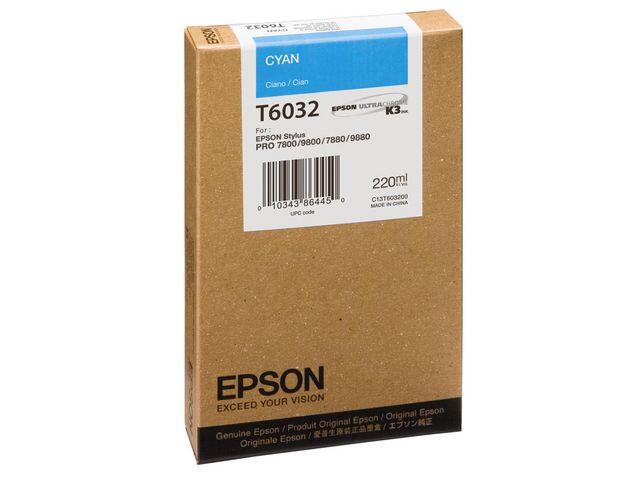 Bläckpatroner Epson C13T603200 Cyan