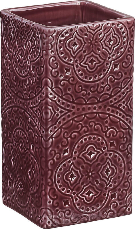 Tandborsthållare Cult Design Kub Orient Vinröd 12cm