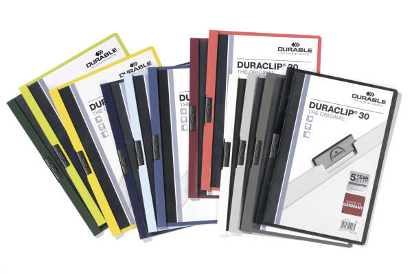 Klämmapp Durable Duraclip Antracitgrå A4 till 30 ark extra bild 2